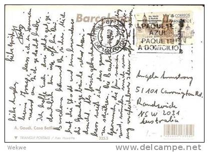 Bl185/  SPANIEN -  Automatenmarke (Sta.Maria) - Briefe U. Dokumente