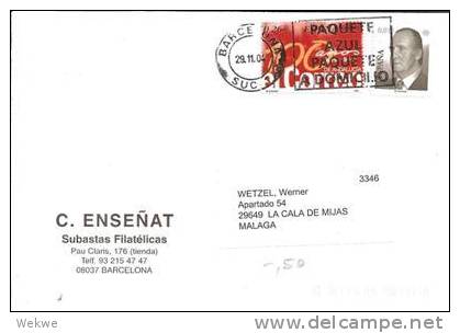 Bl187/ -  SPANIEN Mischfrankatur - Storia Postale