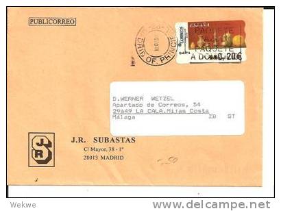 Bl193/ SPANIEN -  Krüge, Vasen, (Automatenmarke, ATM) - Covers & Documents