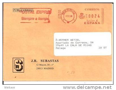 Bl205/ SPANIEN -  Firmenfreistempel Von Madrid, Werbestempel Der Post - Briefe U. Dokumente