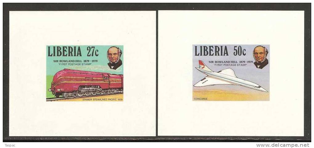 Liberia 1979 Mi# 1098-1103 B ** MNH - Presentation Sheets - Rowland Hill