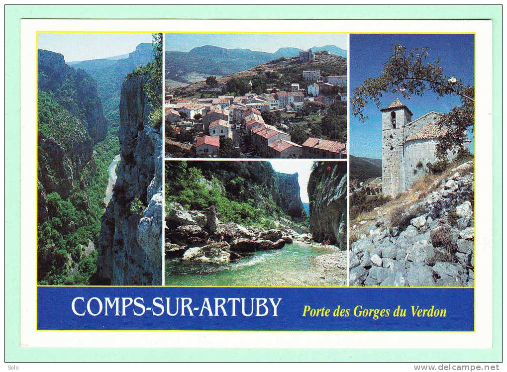 COMPS SUR ARTUBY (CP De 4 Vues) - Comps-sur-Artuby