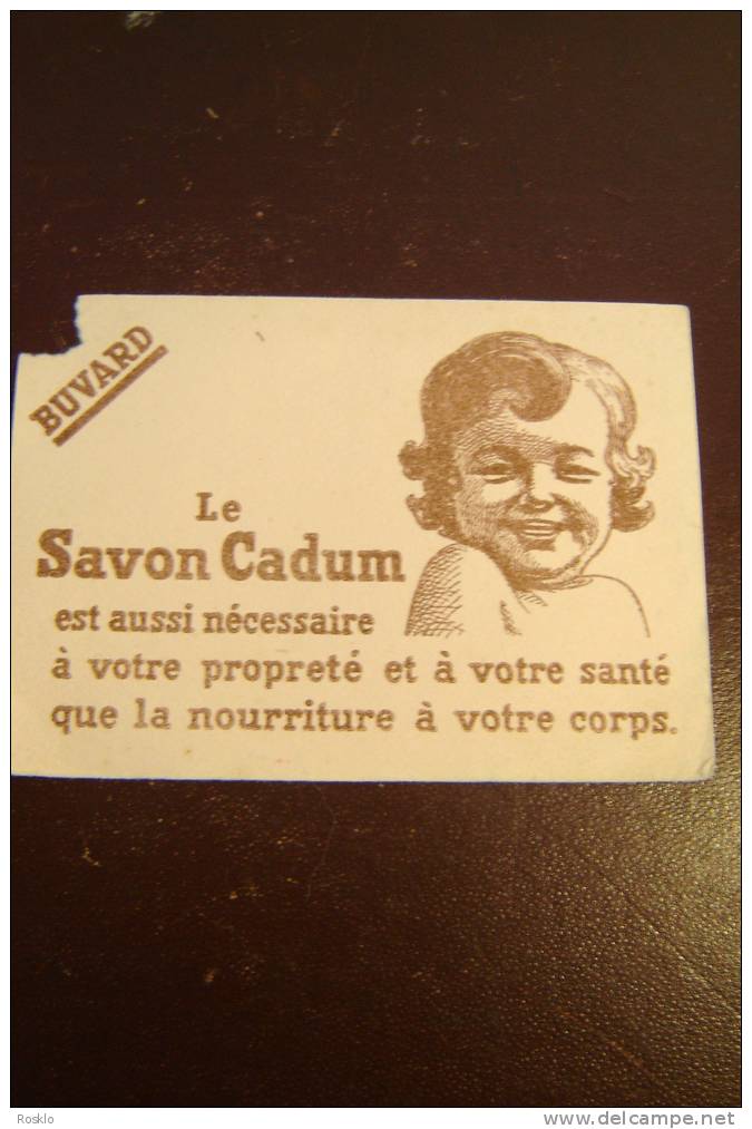 BUVARD / LE SAVON CADUM AVEC LE BEBE  / 11.5 X 16CM  / BEL ETAT - Parfums & Beauté