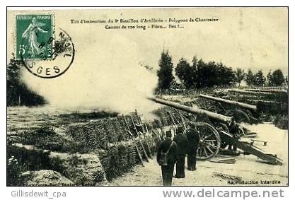 CHANTRAINE - Tire D'instruction Du 8° Bataillon D'Artillerie - Canons - Chantraine