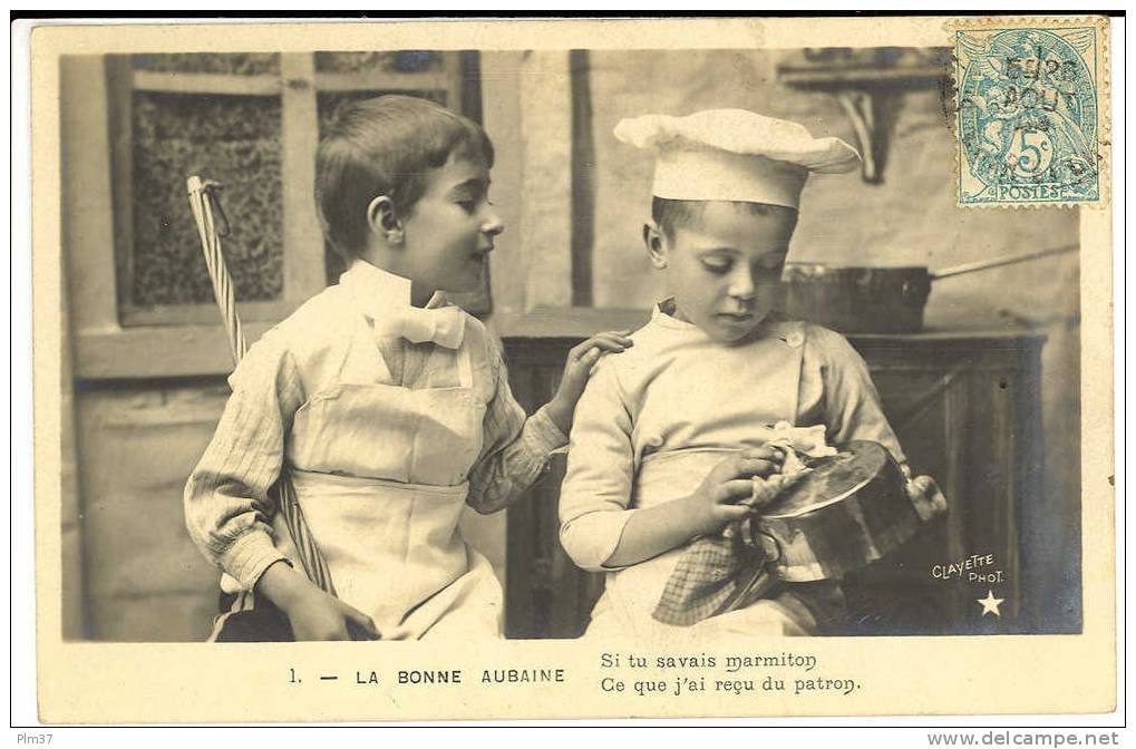 Enfants - 4 CP - La Bonne Aubaine - Cuisinier Et Serveur - Phot. Clayette - Other & Unclassified