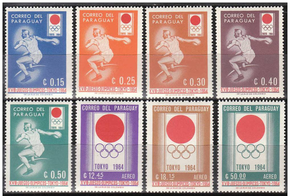 PARAGUAY  1265-72  "Olympische Sommerspiele 1964 Tokio"   MNH / ** / Postfrisch - Paraguay