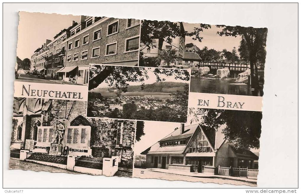 Neufchâtel-en-Bray (76) : 5 Vues Dont La Rue Félix Faure En 1958 (animée). - Neufchâtel En Bray