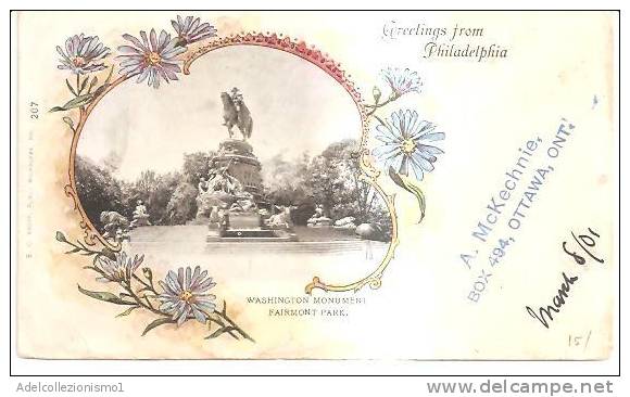 39592)cartolina Di Philadelphia-washington Monument-viaggiata - Philadelphia