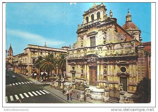 39596)cartolina Di Acireale-chiesa S. Sebastiano-nuova - Acireale