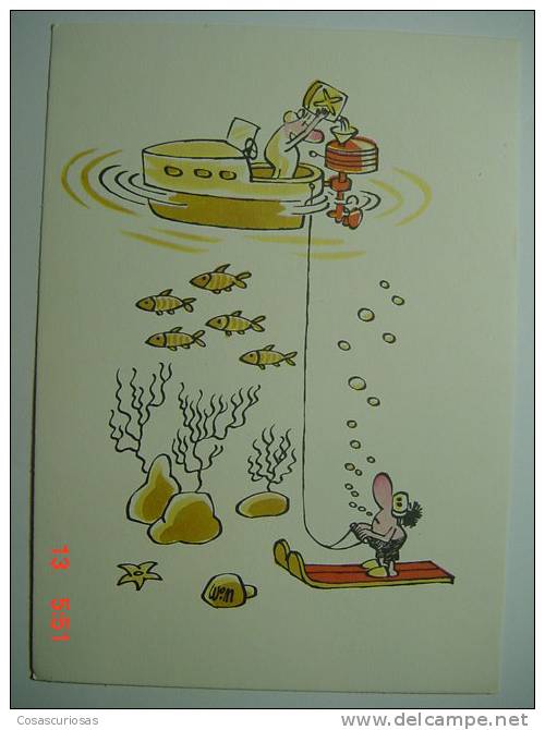 8385 SKY NAUTICO   ATLETISMO  SPORT DEPORTE  ILUSTRADOR WIM     AÑOS / YEARS / ANNI  1970 OTHERS IN MY STORE - Water-skiing