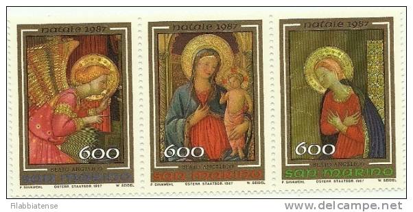 1987 - 1218/20 Santo Natale   ++++++ - Unused Stamps