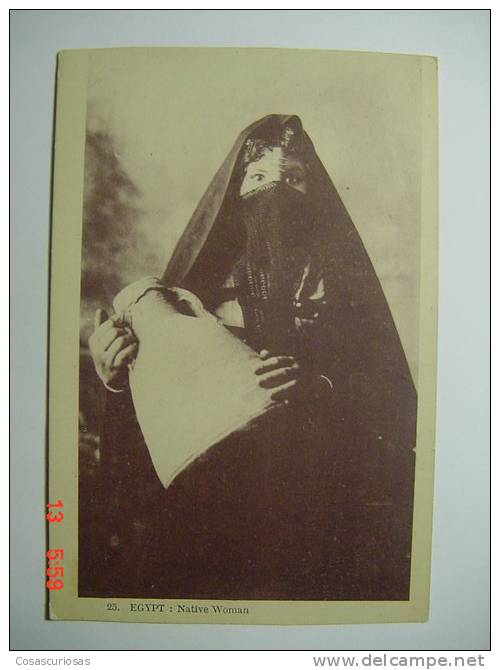9373  EGYPT EGYPTE  NATIVE   WOMAN  ETHNIC ETNICA  AÑOS / YEARS / ANNI  1910 OTHERS IN MY STORE - Zonder Classificatie