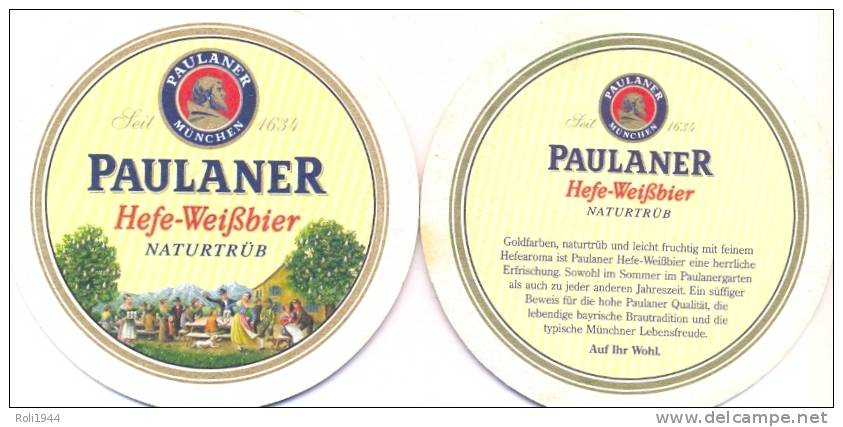 #DEU-04-231 Viltje Paulaner - Bierdeckel