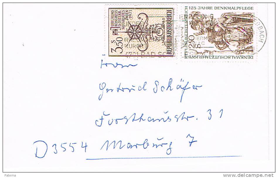 3509   Carta, BAD-SCHALLEBACH 1976 ( Austria), Cover, Lettre,letter - Lettres & Documents