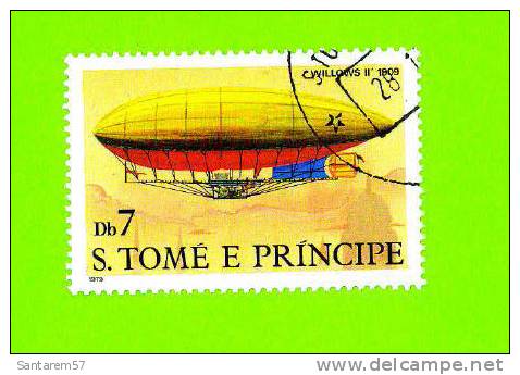 Timbre Oblitéré Used Mint Stamp Selo Carimbado Willows II 1809 Db 7 S. TOME E PRINCIPE 1979 - Sao Tome Et Principe