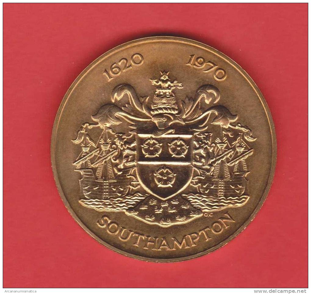GRAN  BRETAÑA  Medalla SC/UNC  "Southampton  1.620-1.970"    DL-7483 - Altri & Non Classificati