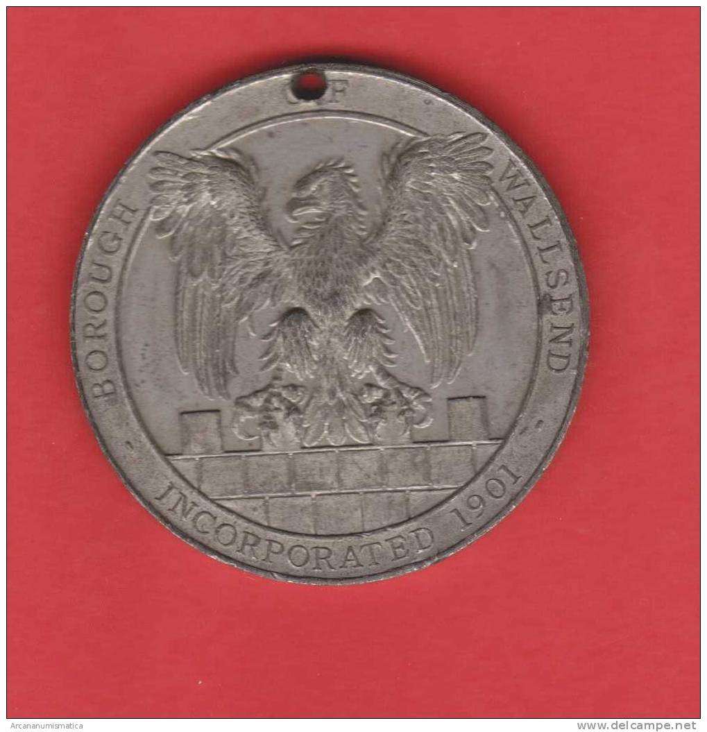 GRAN  BRETAÑA  Medalla "EDWARD VII And ALEXANDRA CROWNED 1.902" Escasa   DL-7479 - Otros & Sin Clasificación