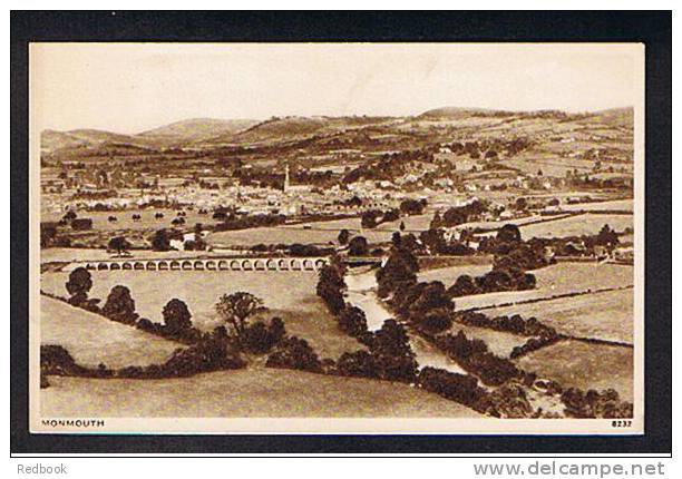 J. Salmon Postcard Monmouth Viaduct & Town Monmouthshire Wales - Ref 515 - Monmouthshire