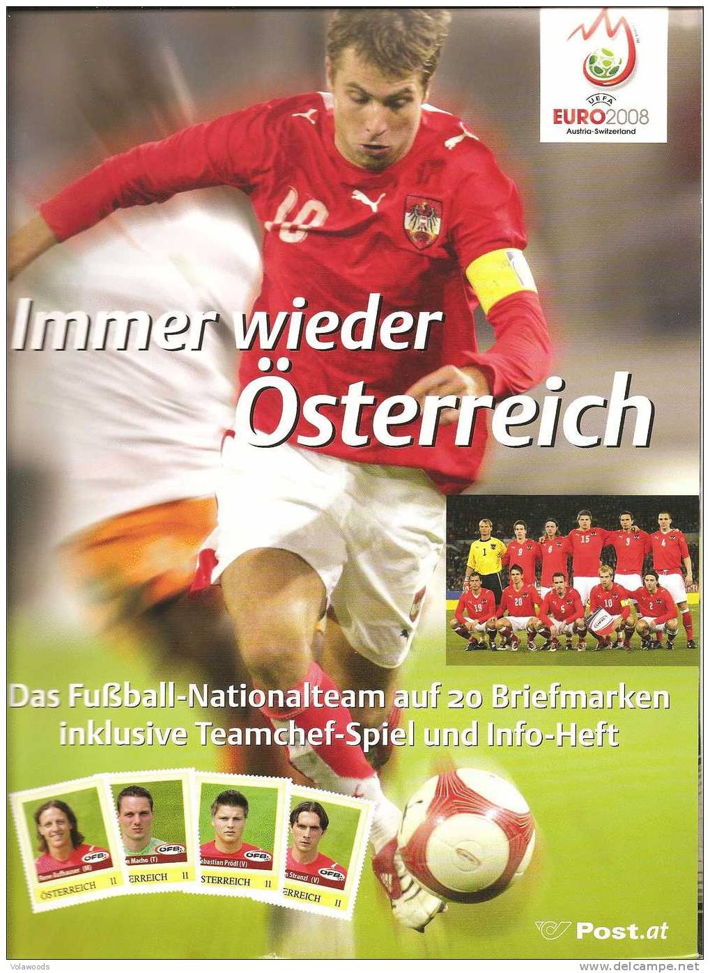Austria - Folder Speciale Completo Euro 2008 Squadra Nazionale Austriaca, Libretto Con I Dati Dei Giocatori, Ecc. - Championnat D'Europe (UEFA)