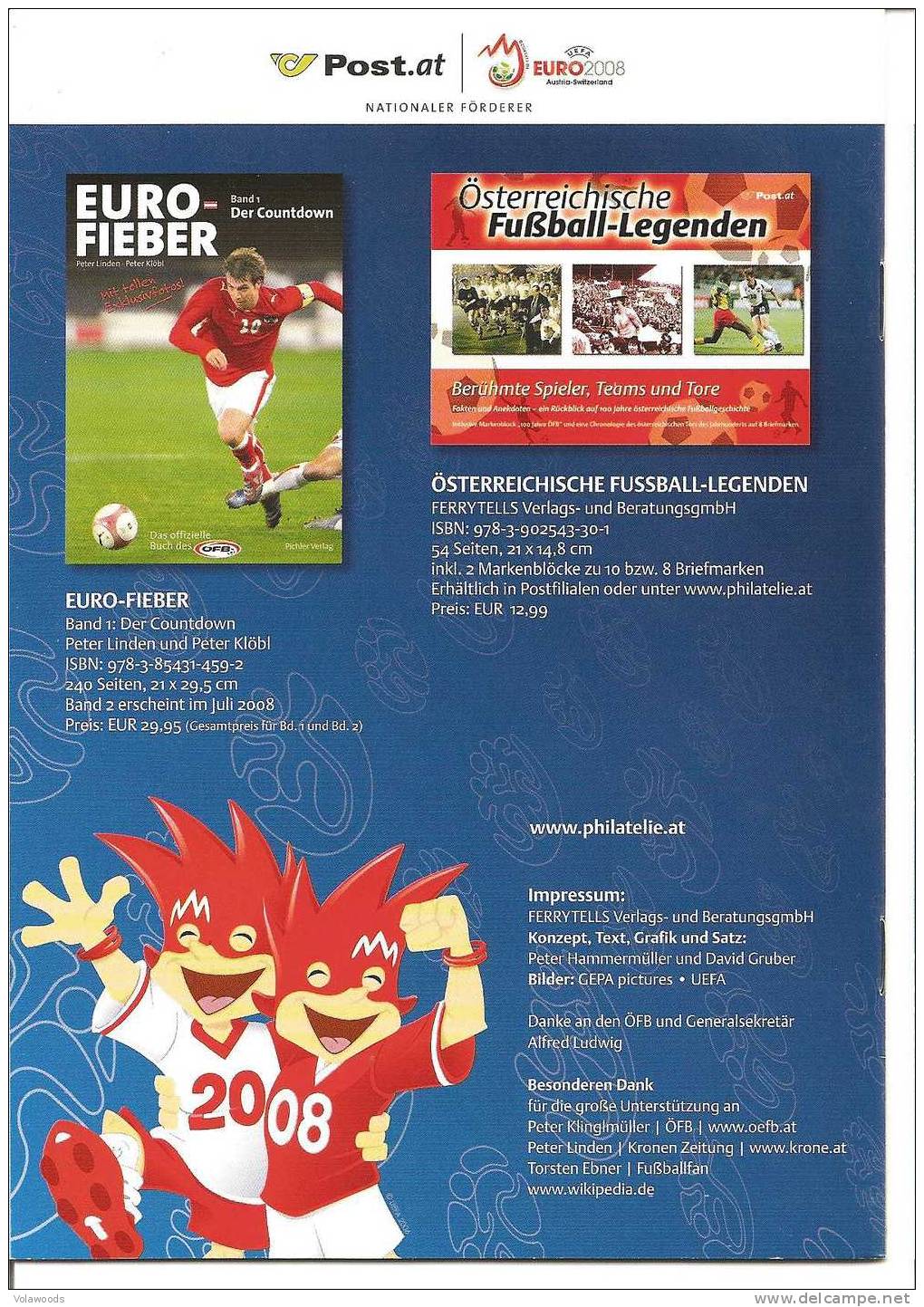 Austria - Folder Speciale Completo Euro 2008 Squadra Nazionale Austriaca, Libretto Con I Dati Dei Giocatori, Ecc. - Europei Di Calcio (UEFA)