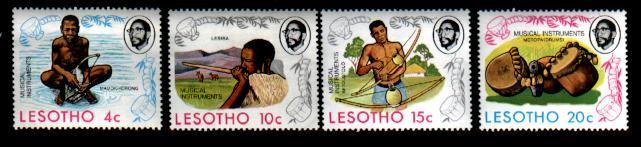 LESOTHO 1975 Mint Hinged Stamp(s) Musical Instruments 174-177 - Lesotho (1966-...)