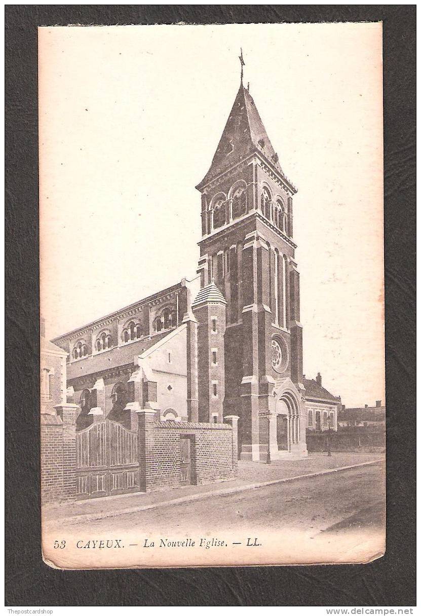 CPA 80 SOMME No53 LA NOUVELLE EGLISE LL Louis Levy - Cayeux Sur Mer