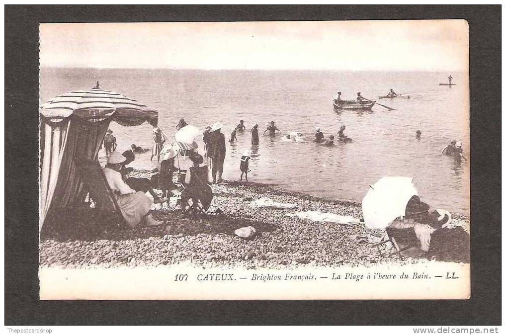 CPA 80 SOMME CAYEUX  107 BRIGHTON FRANCAIS LA PLAGE A L'HEURE DU BAIN LL Louis Levy - Cayeux Sur Mer