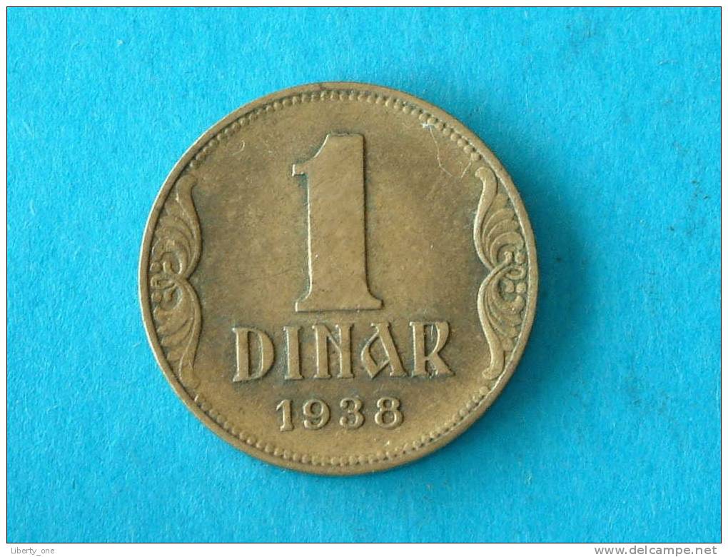 1 DINAR - 1938 / KM 19 ( For Grade, Please See Photo ) !! - Yugoslavia