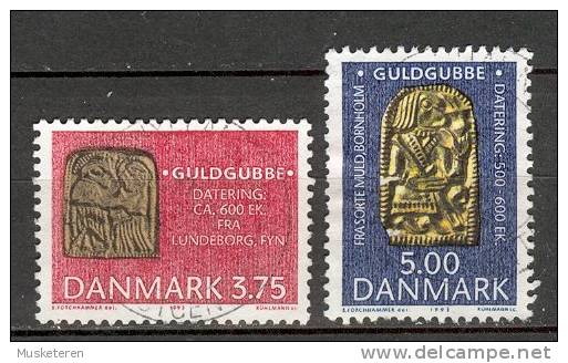Denmark 1993 Mi. 1046-47  Archäologische Funde Goldgubben Archeological Finds - Oblitérés