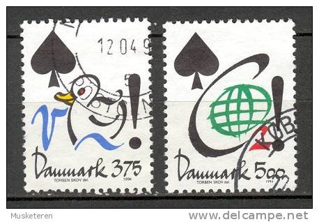 Denmark 1994 Mi. 1071-72  Aktuelle Themen Umweltschutz Spare Wasser Spare Kohlendioxid - Usati