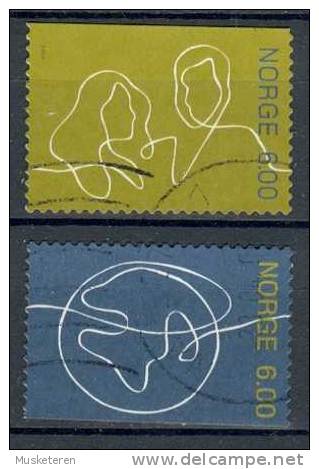 Norway 2004 Mi. 1488-89  6.00 Kr Von Mensch Zu Mensch - Gebraucht