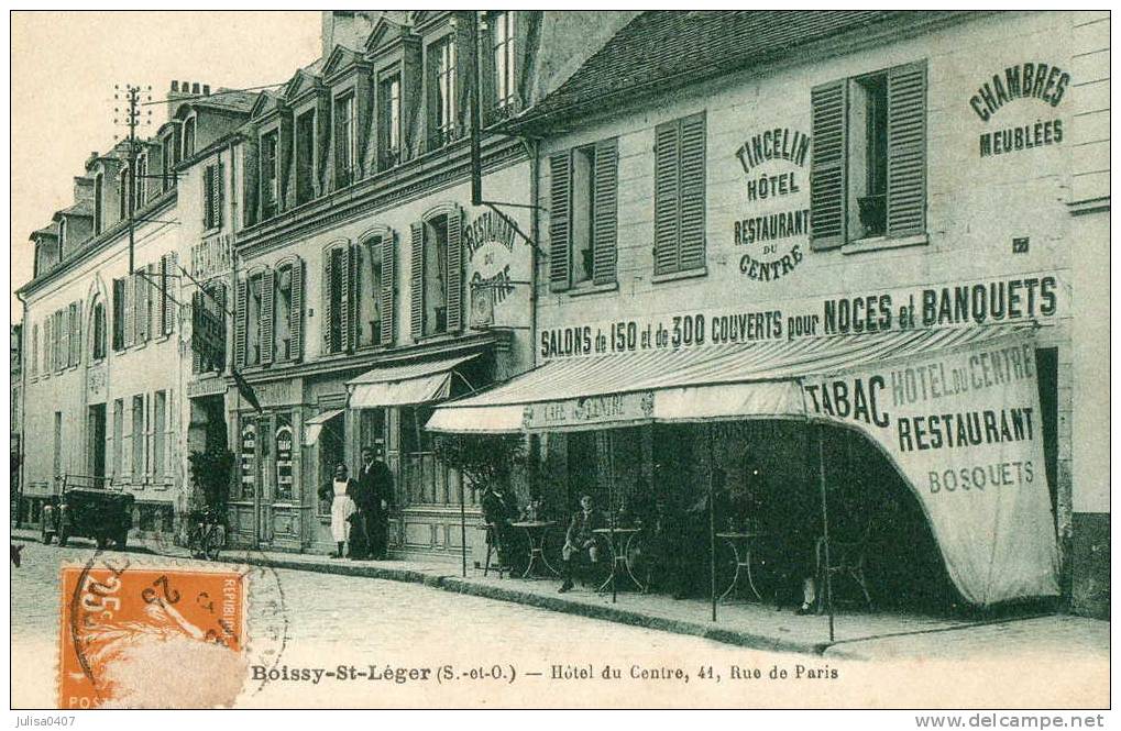 BOISSY SAINT LEGER (94) Devanture Hotel Du Centre Rue De Paris - Boissy Saint Leger