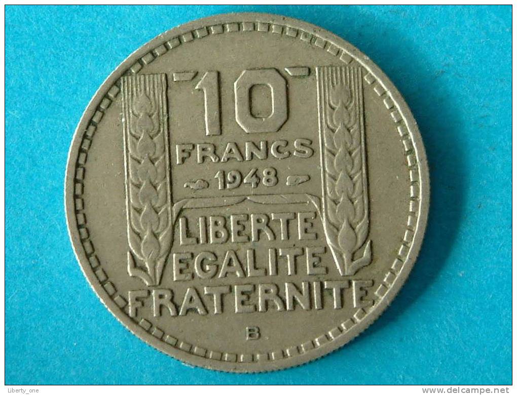 10 FRANCS - 1948 B / KM 909.2 ( For Grade, Please See Photo ) !! - Autres & Non Classés