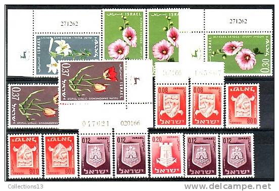 ISRAEL - 16 Timbres** - Unused Stamps (without Tabs)