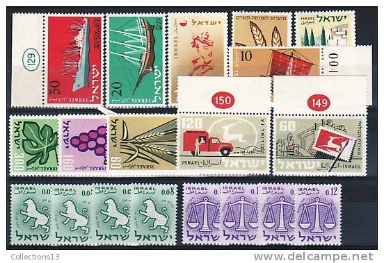 ISRAEL - 18 Timbres** - Nuovi (con Tab)