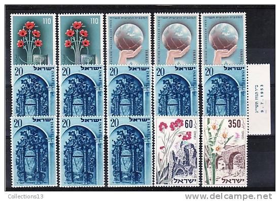 ISRAEL - 15 Timbres** - Ungebraucht (ohne Tabs)