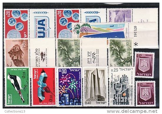 ISRAEL - 14 Timbres** Et * - Nuovi (con Tab)