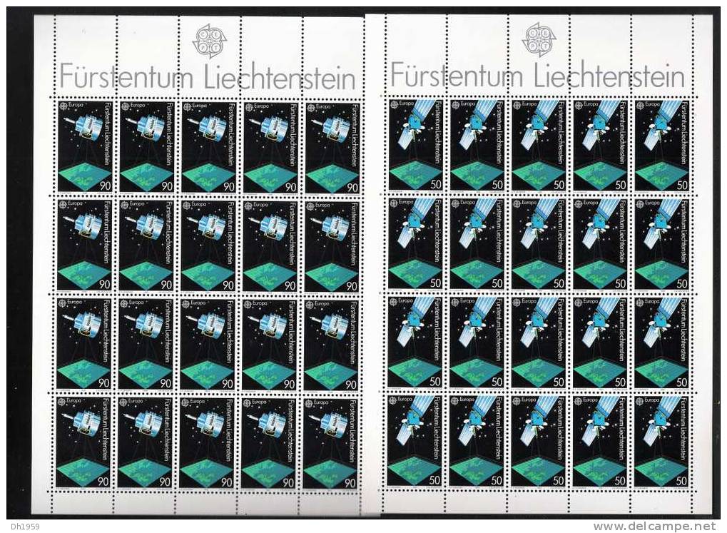 10 MINI BLOCS FEUILLETS LIECHTENSTEIN EUROPA CEPT 1988-89-90-91-92- COTE PHILEX  228 EUR - Blokken