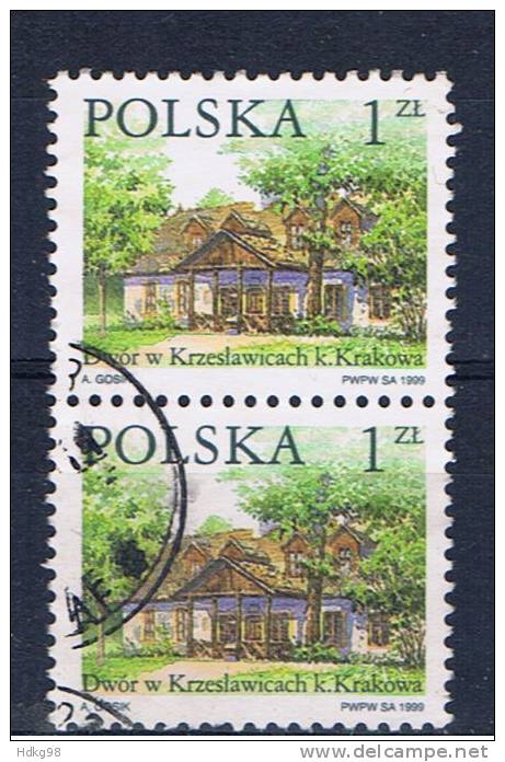 PL Polen 1999 Mi 3773 Gutshof (Paar) - Oblitérés