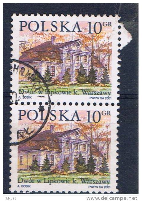 PL+ Polen 2001 Mi 3890 Gutshof (Paar) - Usados