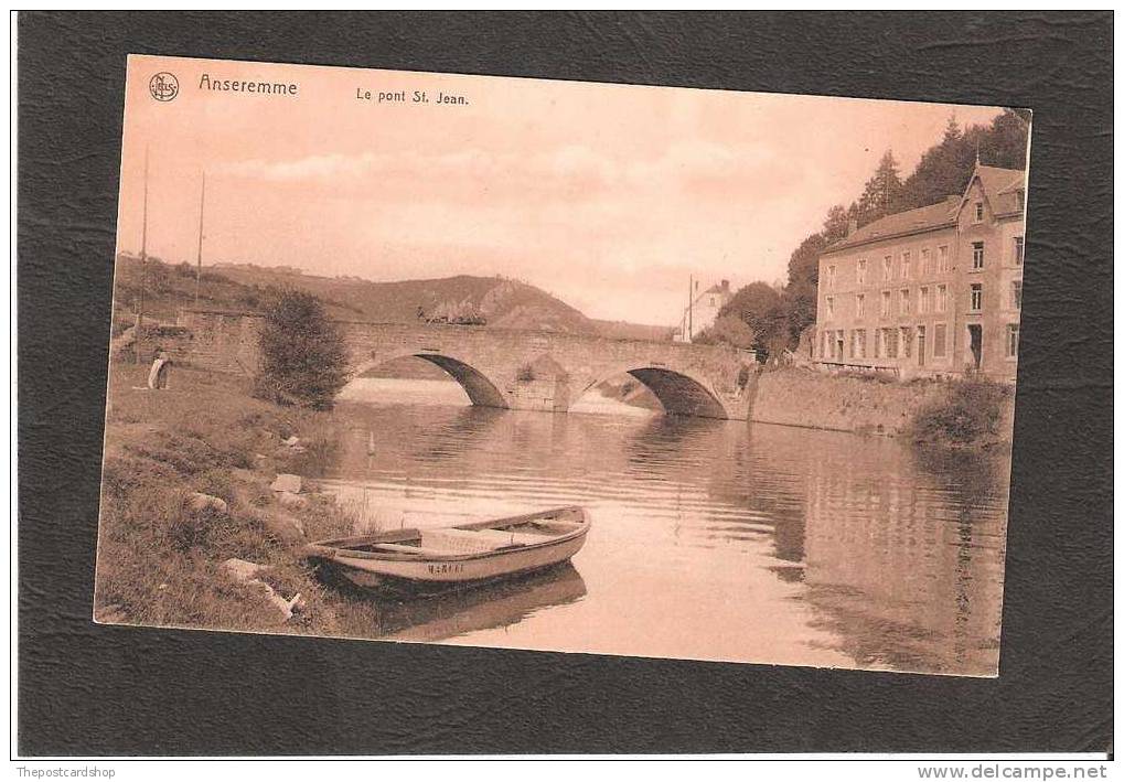 CPA BELGIQUE ANSEREMME .le Pont St.jean NO.160 NELS BRUXELLES - Dinant