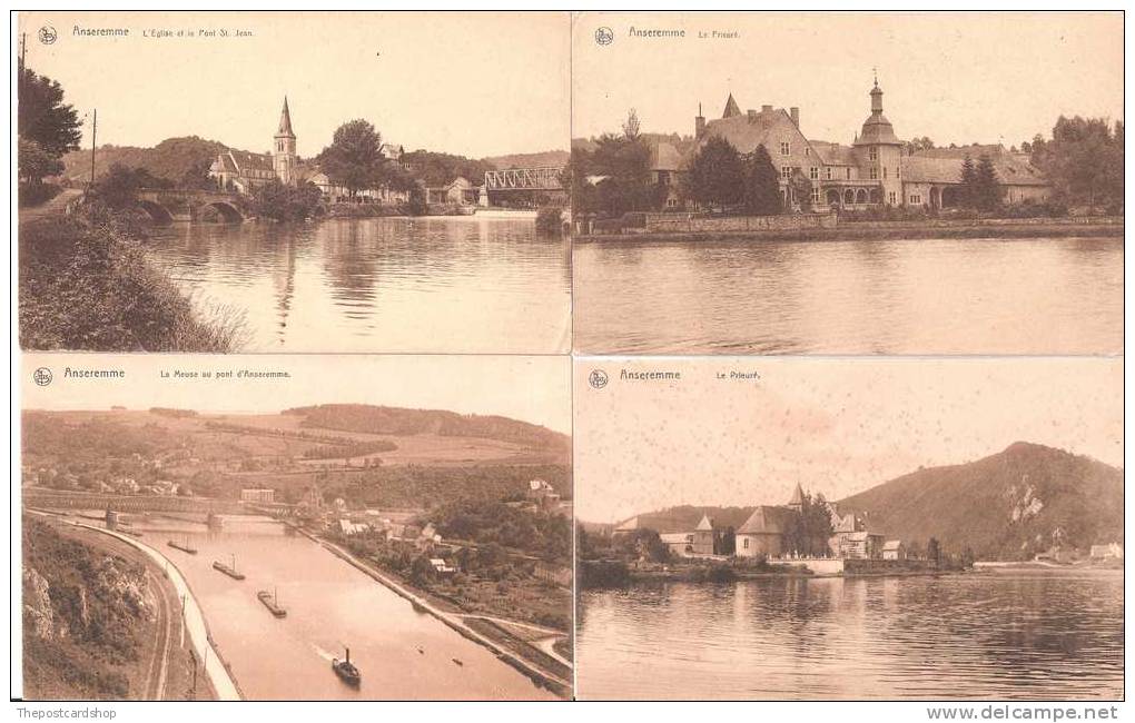 4 Four Different  Postcards CPA BELGIQUE ANSEREMME . - Dinant