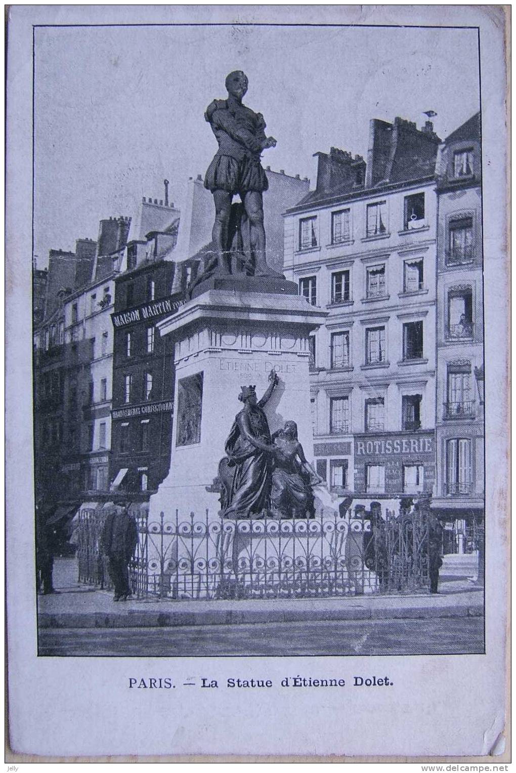 PARIS   -    La Statue D´Etienne Dolet - Autres & Non Classés