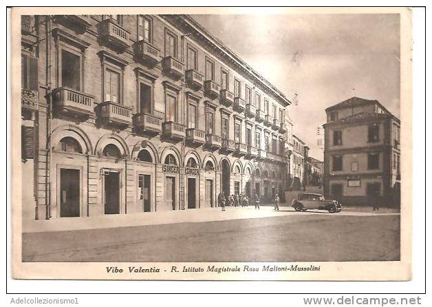 40312)cartolina Illustratoria Vibo Valentia - Istituto Rosa M. Mussolini - Vibo Valentia