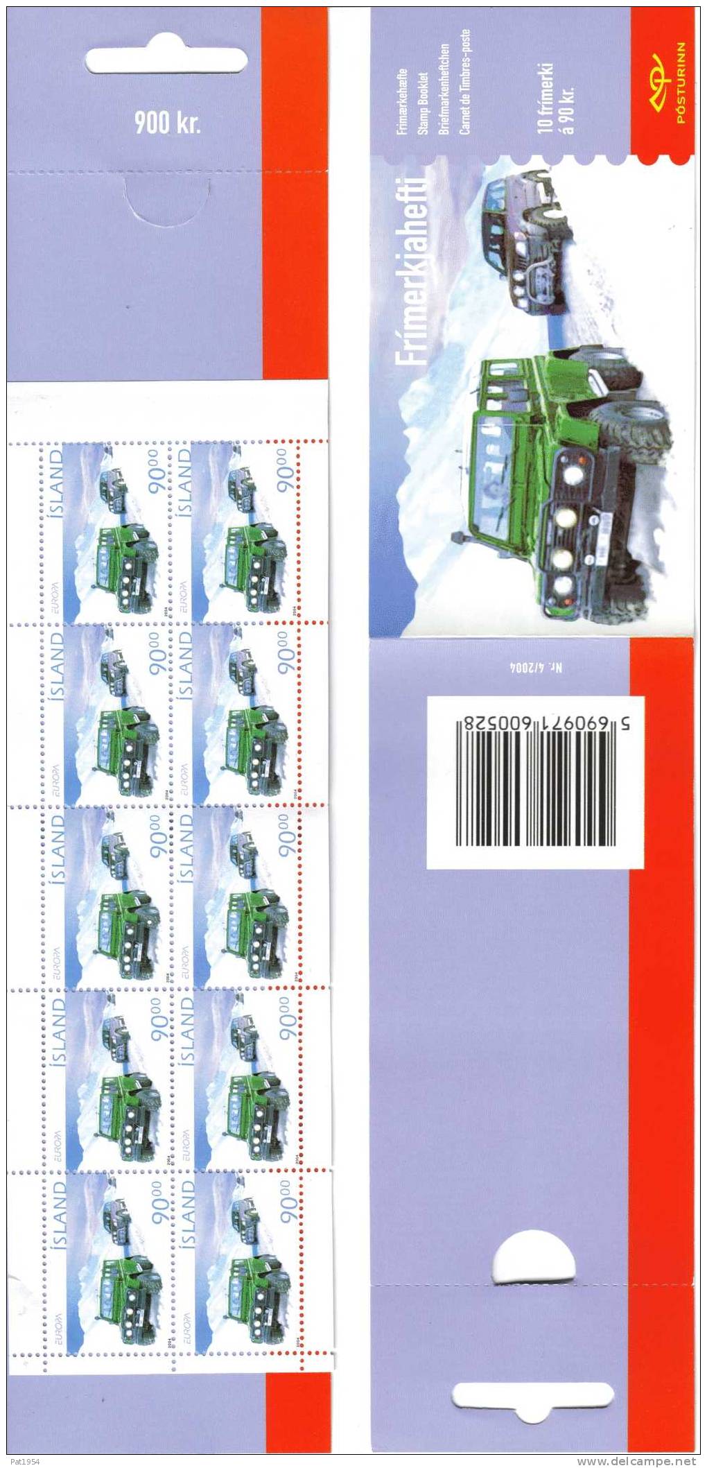 Carnet D´Islande C 995 Thème Europa émis En 2004 - 2004