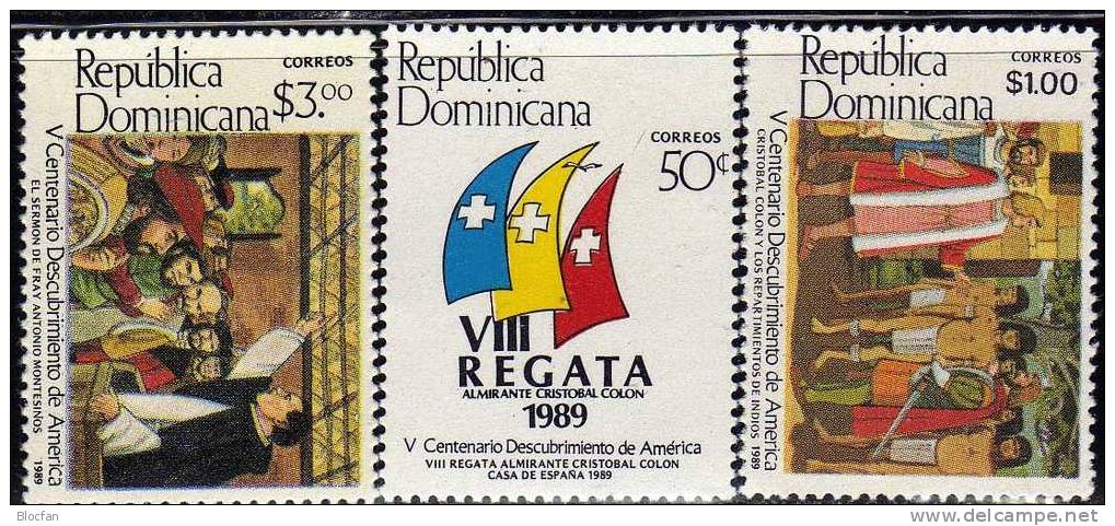 Entdeckung Amerika Dominicana 1598,1600+01 ** 5€ Segeljachten Zur Kolumbus-Regatta - Autres (Mer)
