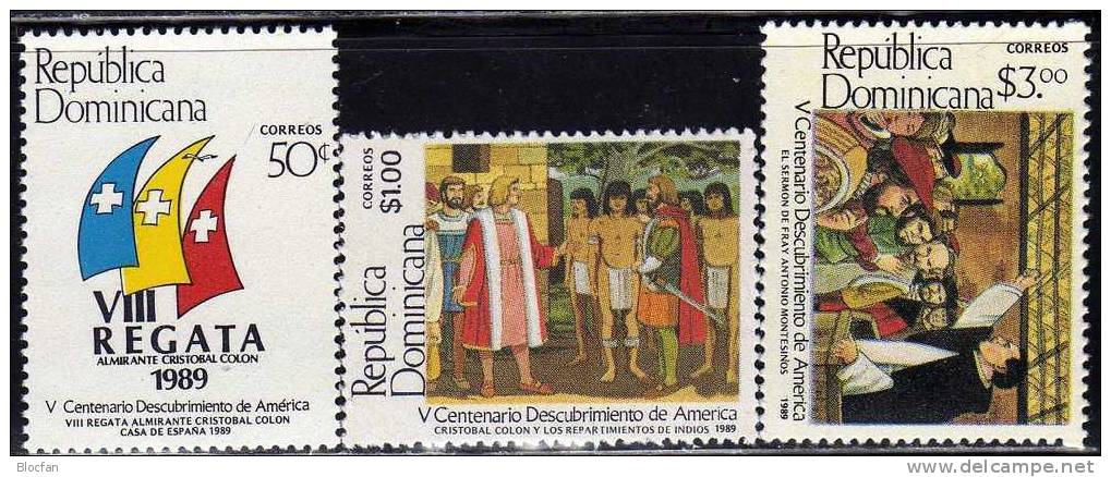 Entdeckung Amerika Dominicana 1598,1600+01 ** 5€ Segeljachten Zur Kolumbus-Regatta - Other (Sea)