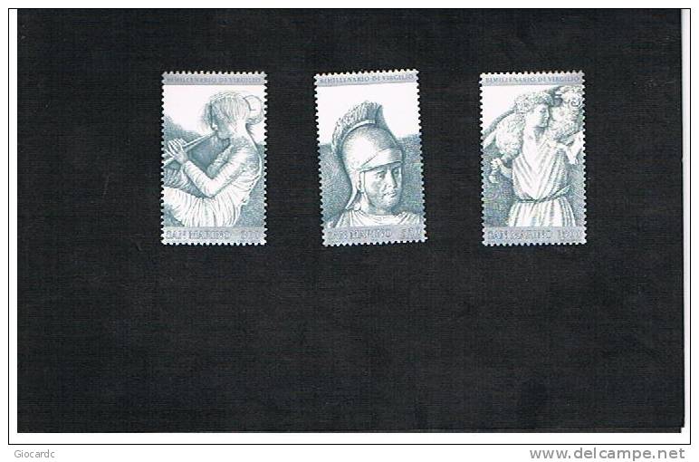 SAN MARINO - UNIF. 1075.1077  -  1981 BIMILLENARIO MORTE DI VIRGILIO       - NUOVI ** - Unused Stamps