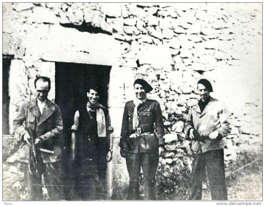 Photo Sur L´Histoire De La Résistance Française -Les Maquisards Du Vercors à Saint-Martin-en Vercors - Historical Documents