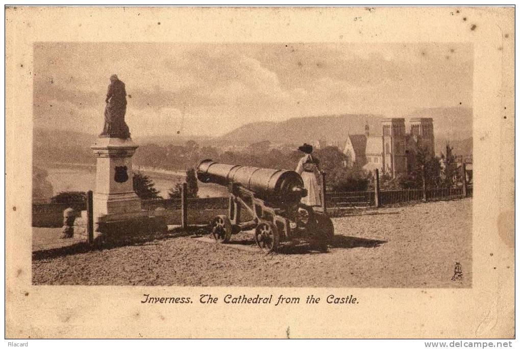 4506   United Kindom   Inverness The Cathedral From The Castle  VG  1913 - Inverness-shire